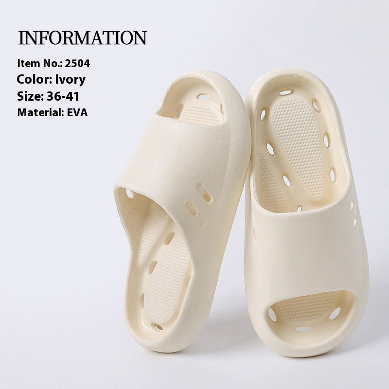 Women's Indoor Non-slip Bath Leaking Bathroom Slippers