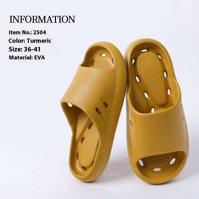 Women's Indoor Non-slip Bath Leaking Bathroom Slippers