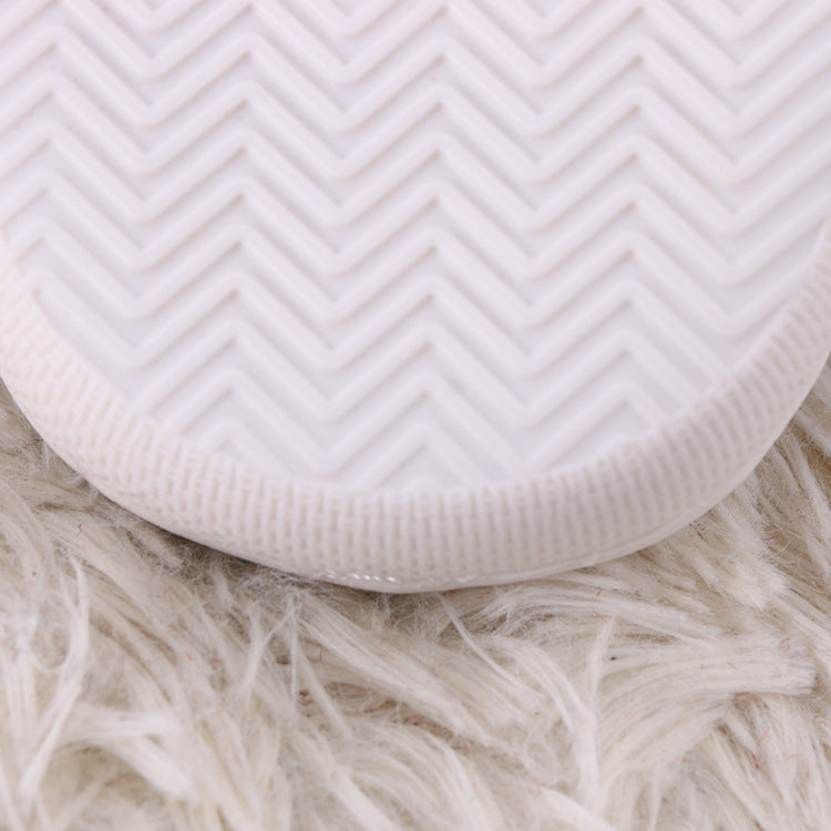 Female Creative Cartoon Printing Home Plush Cotton Slippers