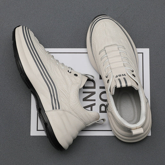 Men's Breathable Leather Sports Shoes